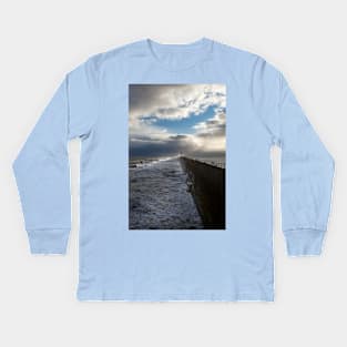 Tynemouth Pier Kids Long Sleeve T-Shirt